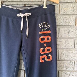 Abercrombie and Fitch Y2K Low Rise Sweatpants Navy Blue Size Small